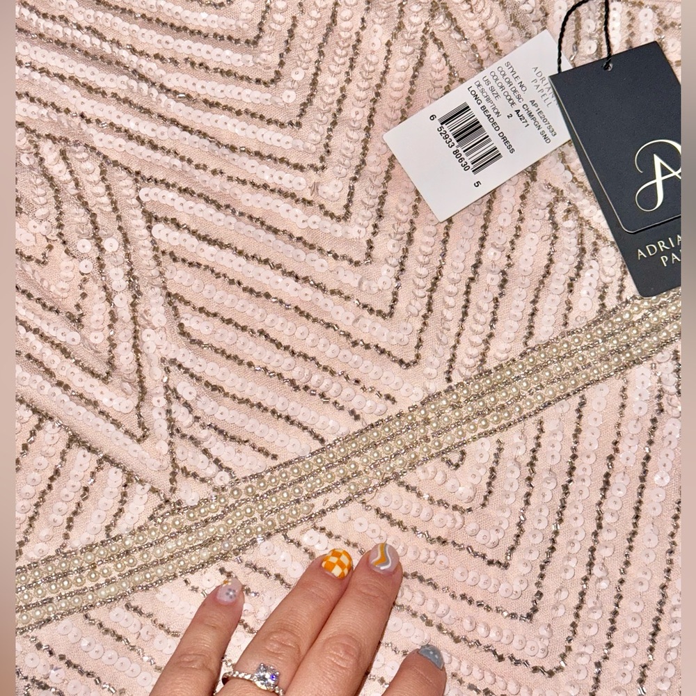 Adriana Papell Embellished Gown